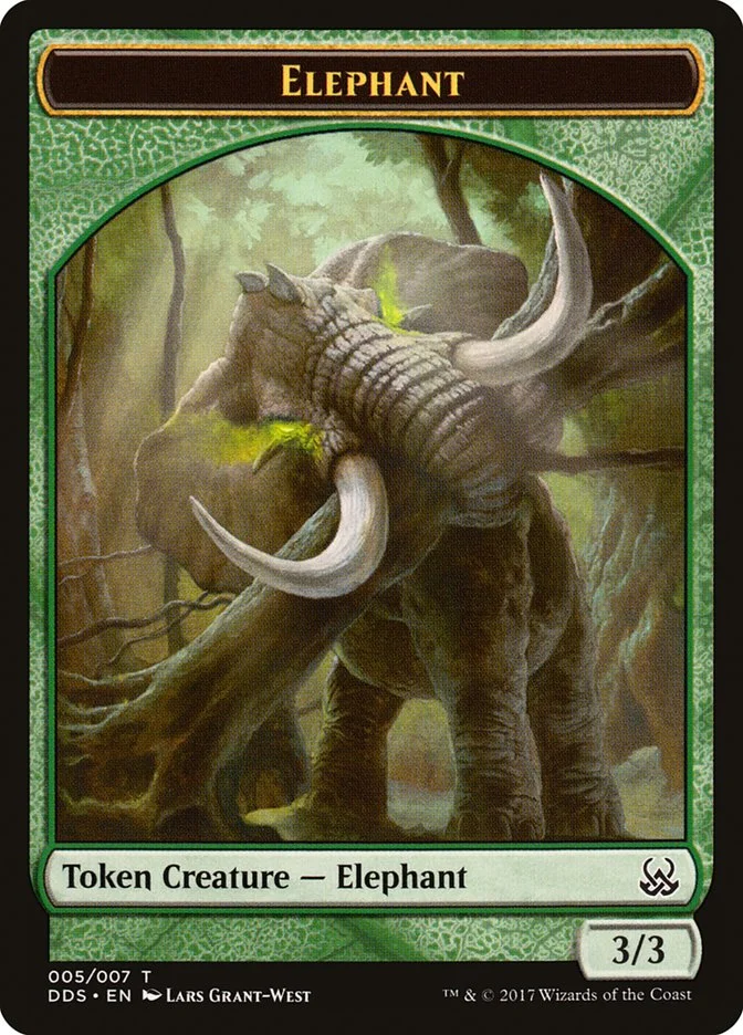 Elephant (Duel Decks: Mind vs. Might Tokens) - Magic: The Gathering in TCG Land México