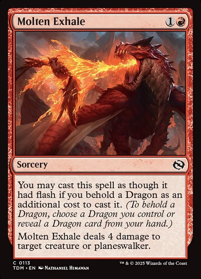 Molten Exhale (Tarkir: Dragonstorm) - Magic: The Gathering in TCG Land