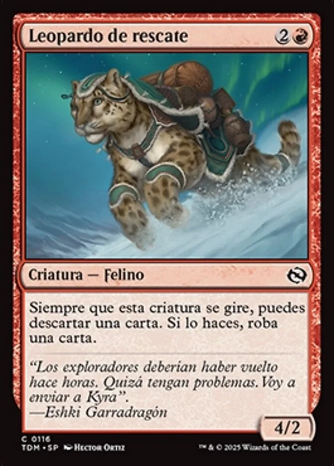 Leopardo de rescate (Tarkir: Dragonstorm) - Magic: The Gathering in TCG Land México