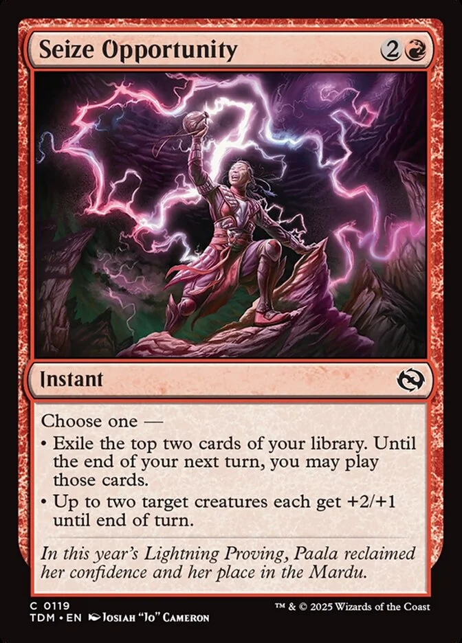 Seize Opportunity (Tarkir: Dragonstorm) - Magic: The Gathering in TCG Land