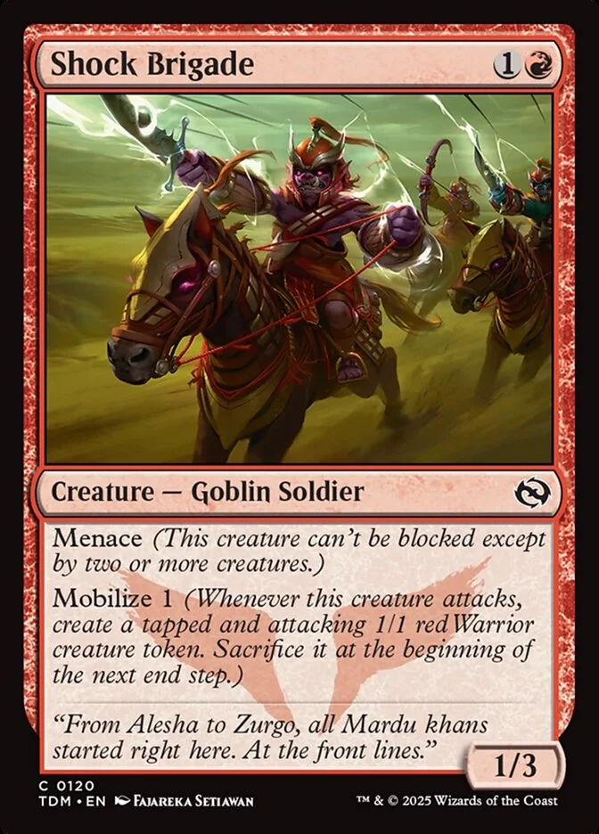 Shock Brigade (Tarkir: Dragonstorm) - Magic: The Gathering in TCG Land