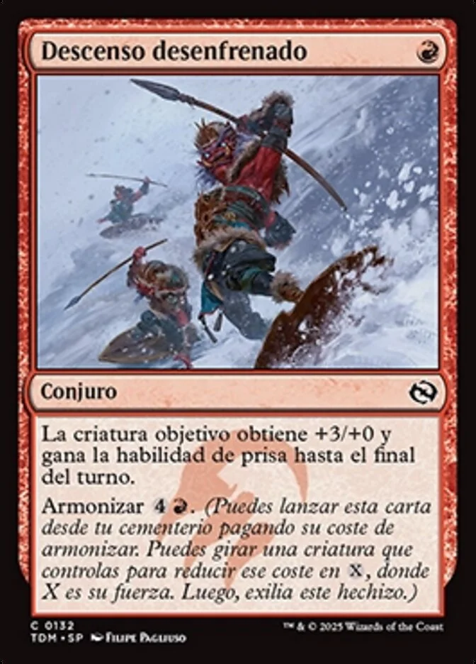 Descenso desenfrenado (Tarkir: Dragonstorm) - Magic: The Gathering in TCG Land México