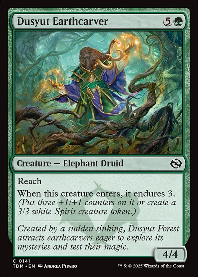 Dusyut Earthcarver (Tarkir: Dragonstorm) - Magic: The Gathering in TCG Land