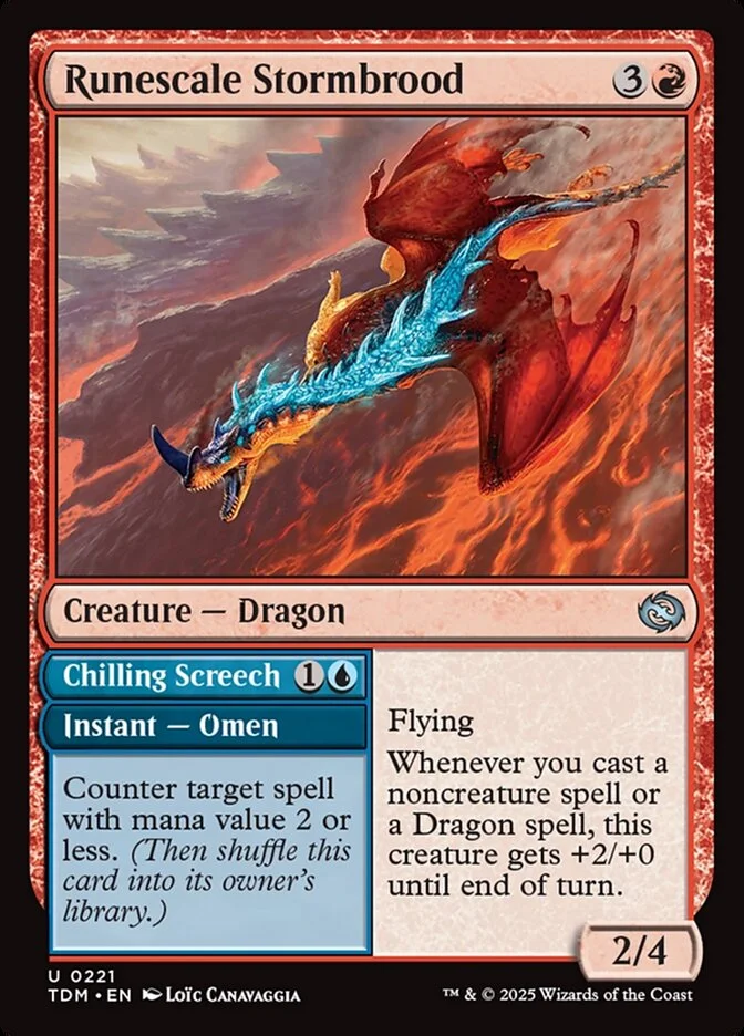 Runescale Stormbrood (Tarkir: Dragonstorm) - Magic: The Gathering in TCG Land