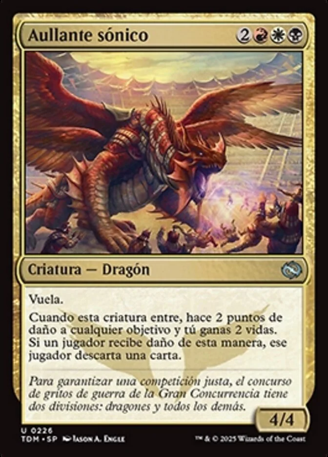 Aullante sónico (Tarkir: Dragonstorm) - Magic: The Gathering in TCG Land México