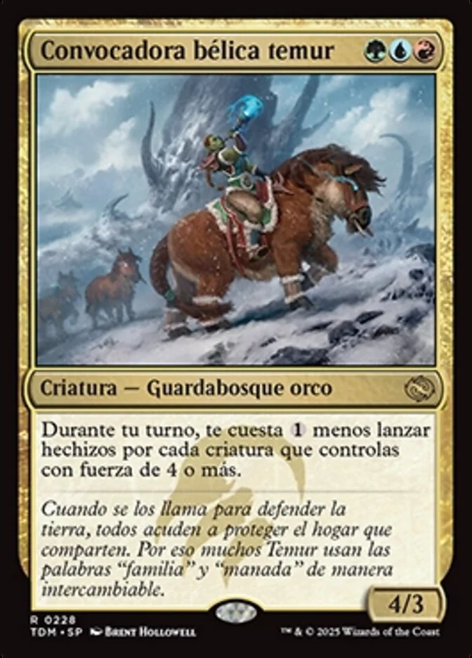 Convocadora bélica temur (Tarkir: Dragonstorm) - Magic: The Gathering in TCG Land México