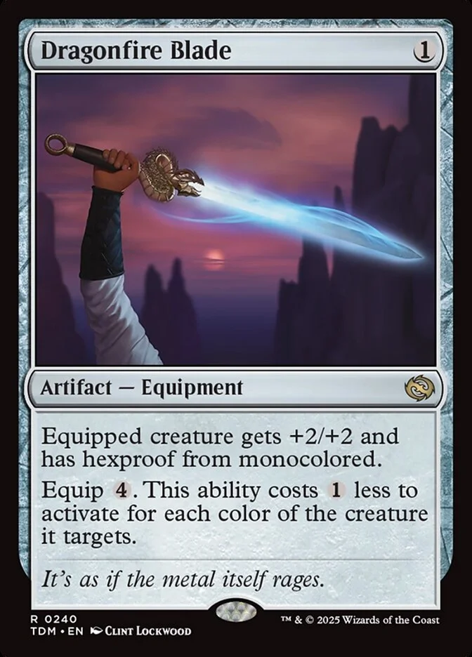 Dragonfire Blade (Tarkir: Dragonstorm) - Magic: The Gathering in TCG Land