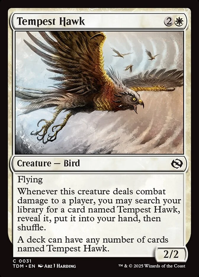 Tempest Hawk (Tarkir: Dragonstorm) - Magic: The Gathering in TCG Land