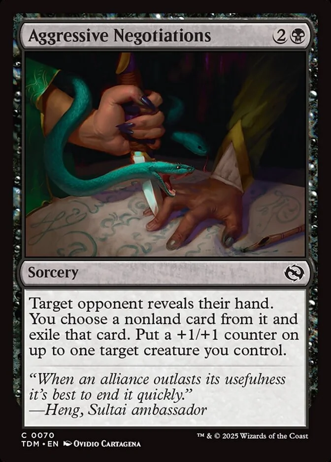 Aggressive Negotiations (Tarkir: Dragonstorm) - Magic: The Gathering in TCG Land