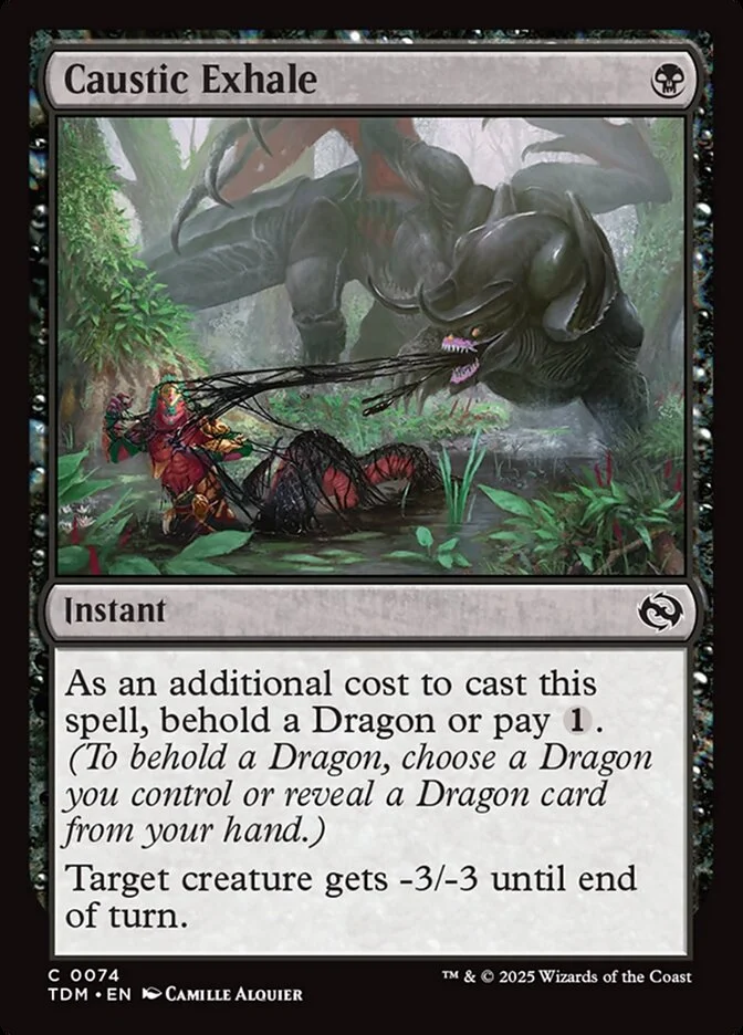 Caustic Exhale (Tarkir: Dragonstorm) - Magic: The Gathering in TCG Land