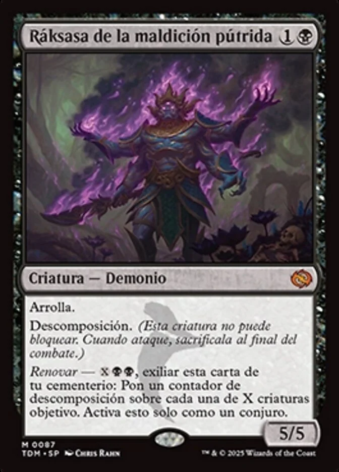 Ráksasa de la maldición pútrida (Tarkir: Dragonstorm) - Magic: The Gathering in TCG Land