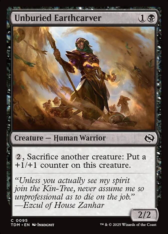 Unburied Earthcarver (Tarkir: Dragonstorm) - Magic: The Gathering in TCG Land