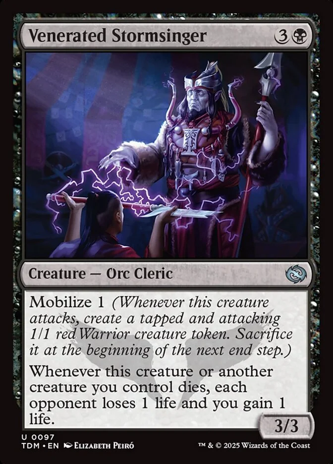 Venerated Stormsinger (Tarkir: Dragonstorm) - Magic: The Gathering in TCG Land