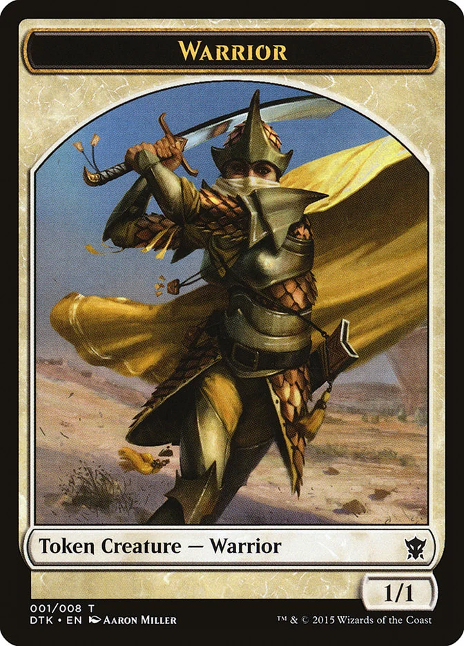 Warrior (Dragons of Tarkir Tokens) - Magic: The Gathering in TCG Land