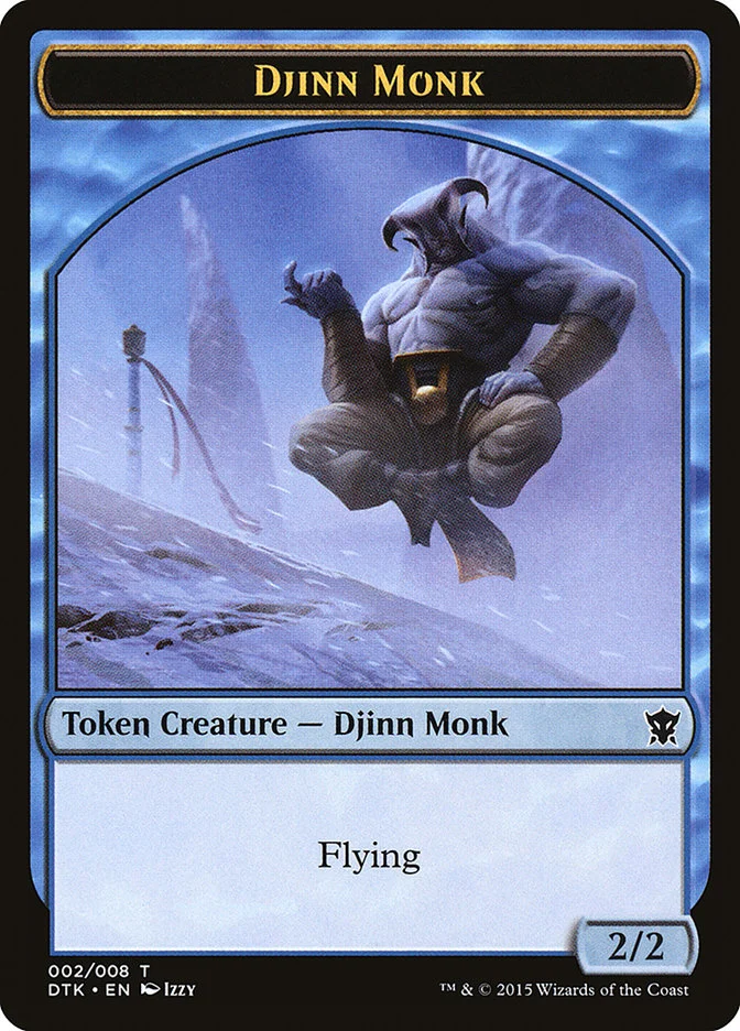 Djinn Monk (Dragons of Tarkir Tokens) - Magic: The Gathering in TCG Land