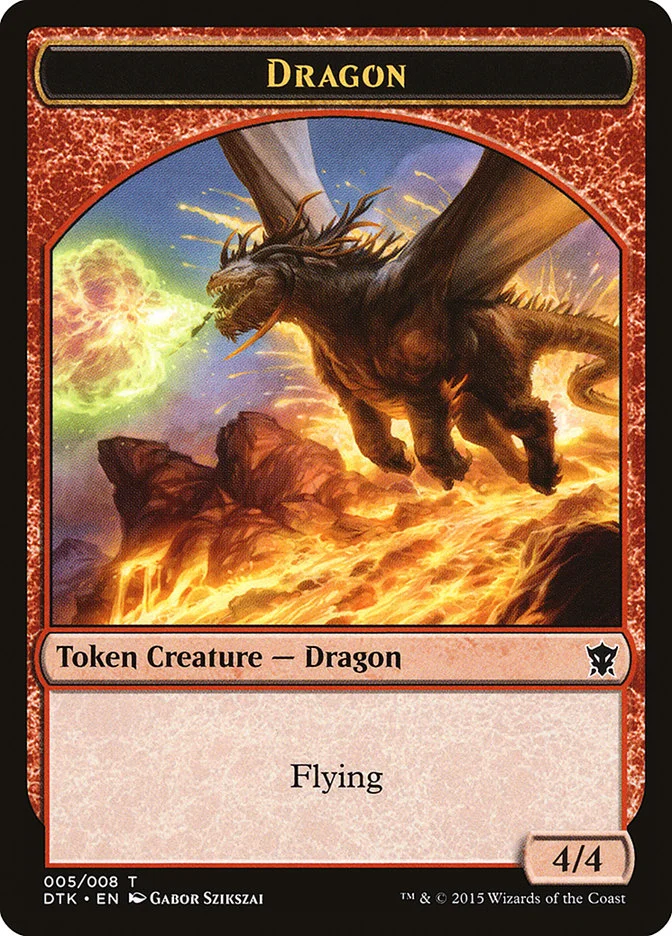 Dragon (Dragons of Tarkir Tokens) - Magic: The Gathering in TCG Land