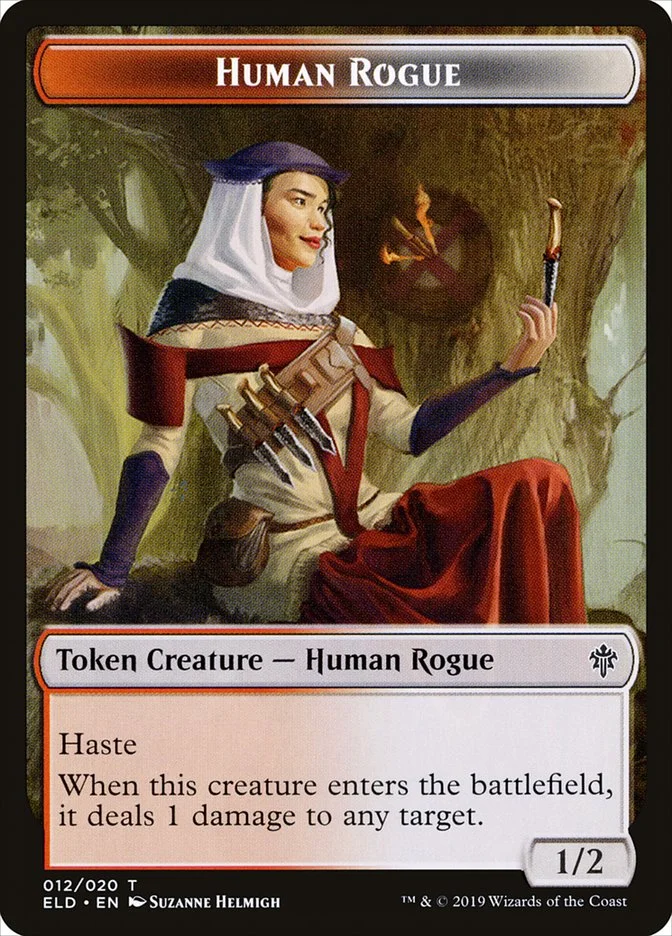 Human Rogue (Throne of Eldraine Tokens) - Magic: The Gathering in TCG Land