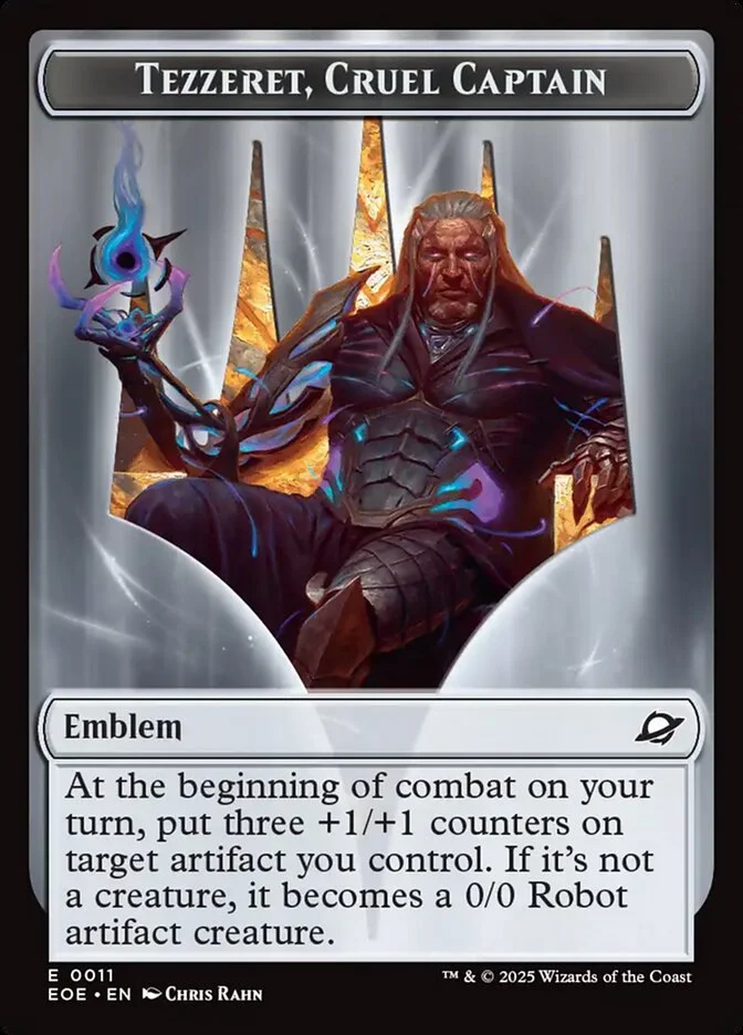 Tezzeret, Cruel Captain Emblem (Edge of Eternities Tokens) - Magic: The Gathering in TCG Land México