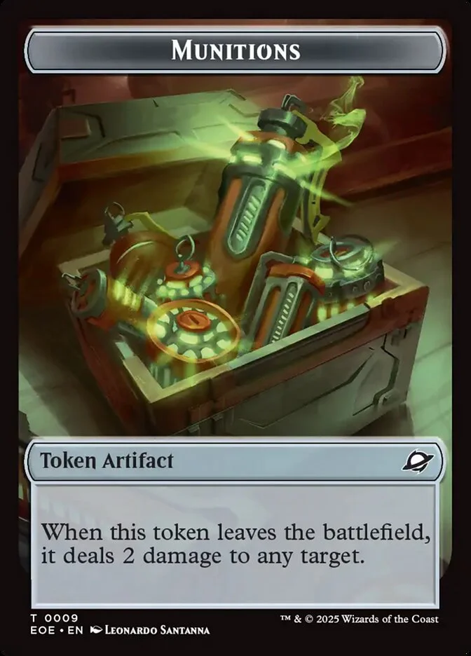 Munitions (Edge of Eternities Tokens) - Magic: The Gathering in TCG Land México