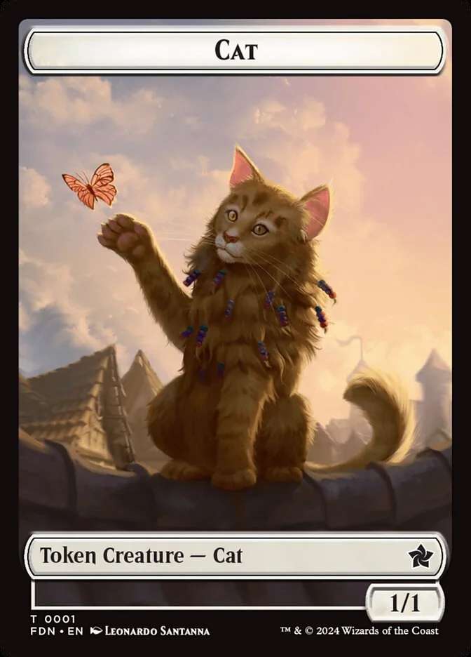 Cat (Foundations Tokens) - Magic: The Gathering in TCG Land
