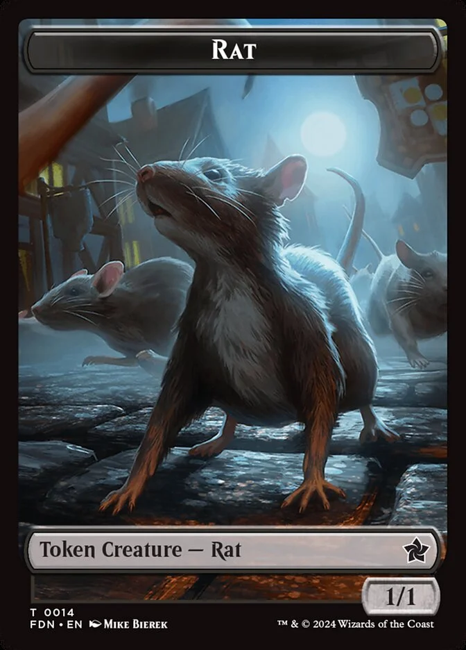 Rat (Foundations Tokens) - Magic: The Gathering in TCG Land