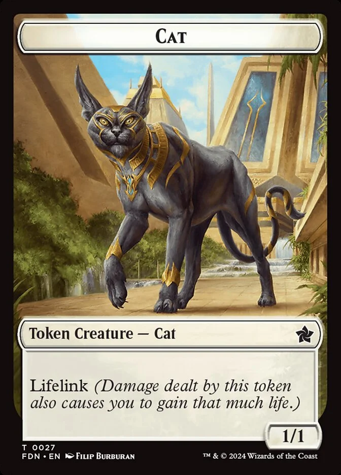 Cat (Foundations Tokens) - Magic: The Gathering in TCG Land México
