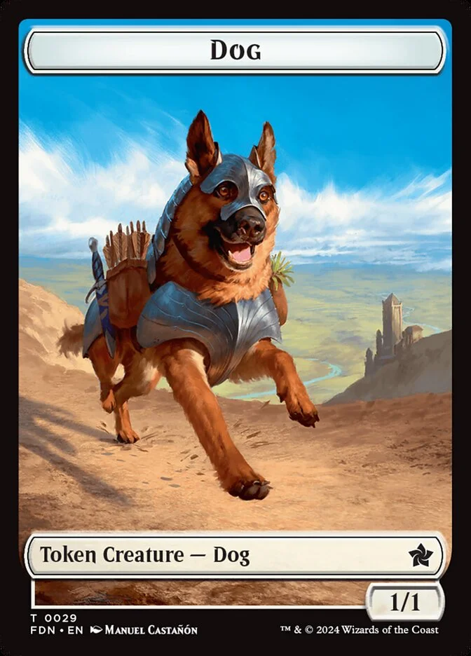 Dog (Foundations Tokens) - Magic: The Gathering in TCG Land