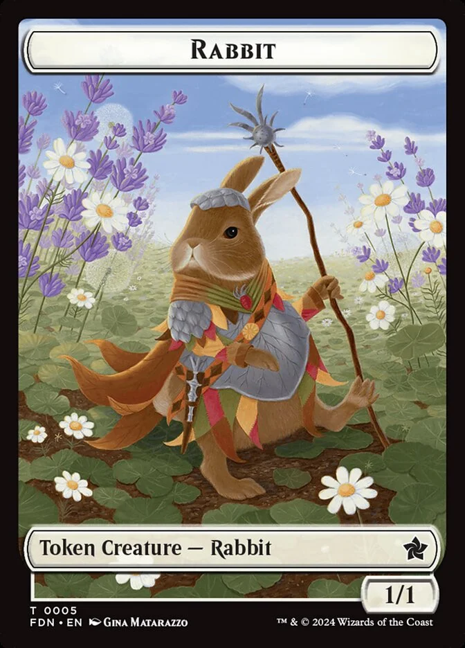 Rabbit (Foundations Tokens) - Magic: The Gathering in TCG Land