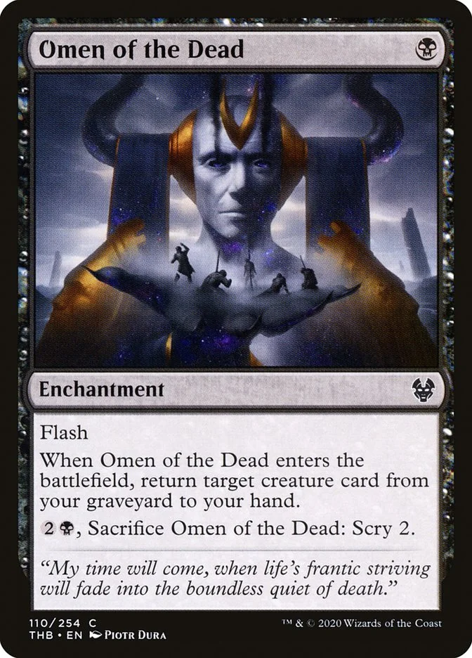 Omen of the Dead (Theros Beyond Death) - Magic: The Gathering in TCG Land