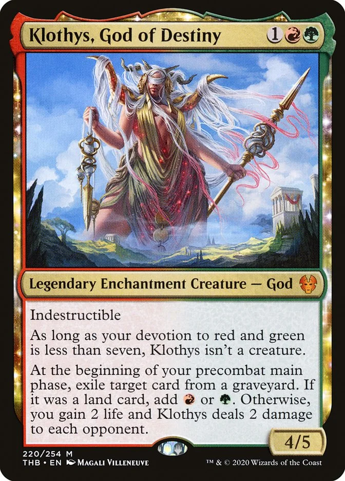 Klothys, God of Destiny (Theros Beyond Death) - Magic: The Gathering in TCG Land