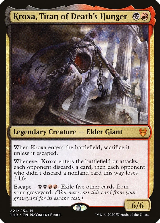 Kroxa, Titan of Death's Hunger (Theros Beyond Death) - Magic: The Gathering in TCG Land