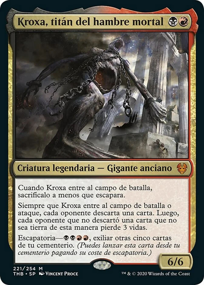 Kroxa, titán del hambre mortal (Theros Beyond Death) - Magic: The Gathering in TCG Land