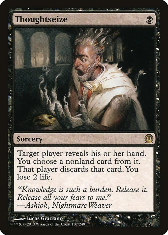 Thoughtseize (Theros) - Magic: The Gathering in TCG Land
