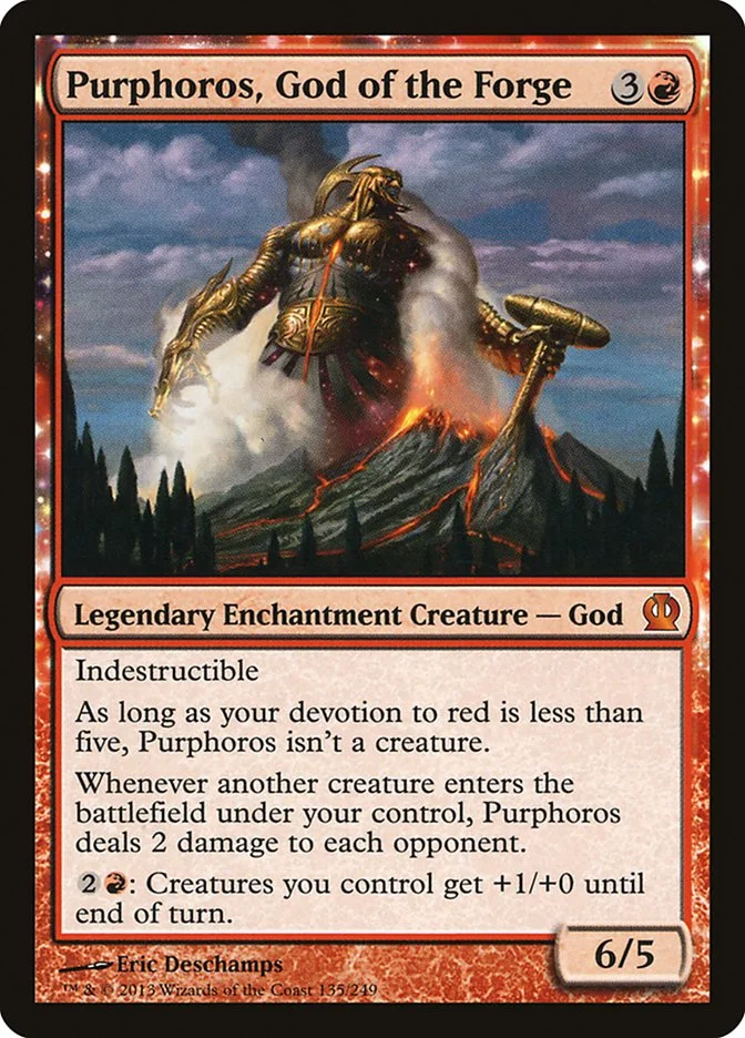 Purphoros, God of the Forge (Theros) - Magic: The Gathering in TCG Land