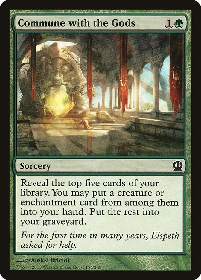 Commune with the Gods (Theros) - Magic: The Gathering in TCG Land