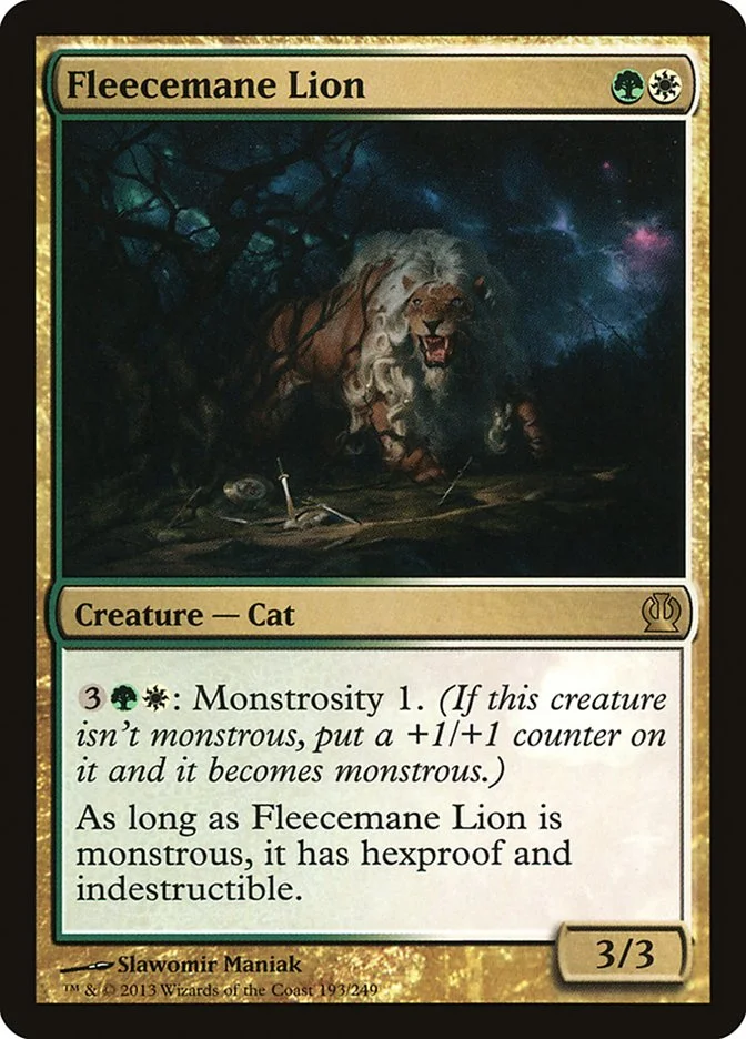 Fleecemane Lion (Theros) - Magic: The Gathering in TCG Land