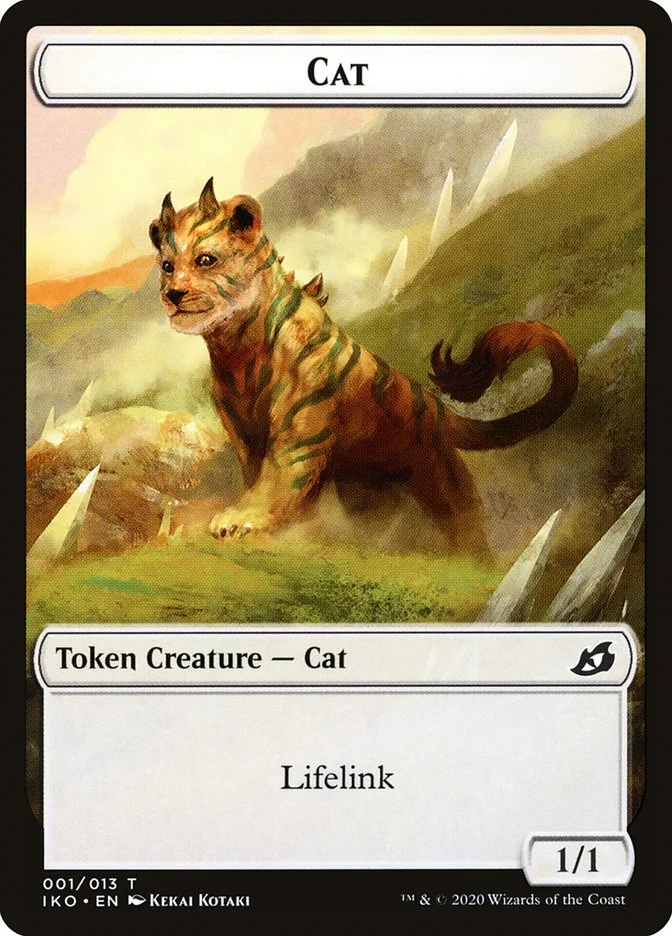 Cat (Ikoria: Lair of Behemoths Tokens) - Magic: The Gathering in TCG Land México