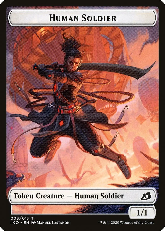 Human Soldier (Ikoria: Lair of Behemoths Tokens) - Magic: The Gathering in TCG Land México