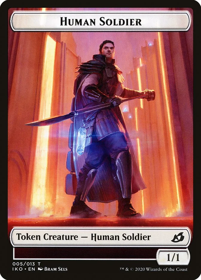 Human Soldier (Ikoria: Lair of Behemoths Tokens) - Magic: The Gathering in TCG Land México