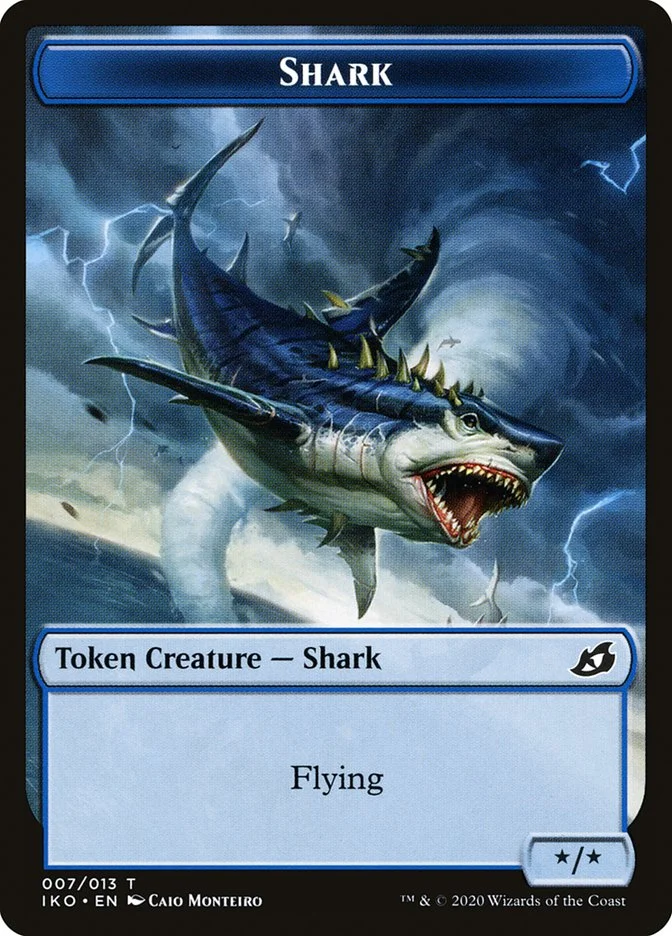 Shark (Ikoria: Lair of Behemoths Tokens) - Magic: The Gathering in TCG Land México