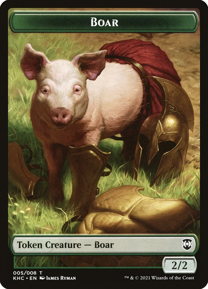 Boar (Kaldheim Commander Tokens) - Magic: The Gathering in TCG Land México