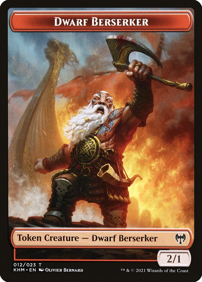 Dwarf Berserker (Kaldheim Tokens) - Magic: The Gathering in TCG Land