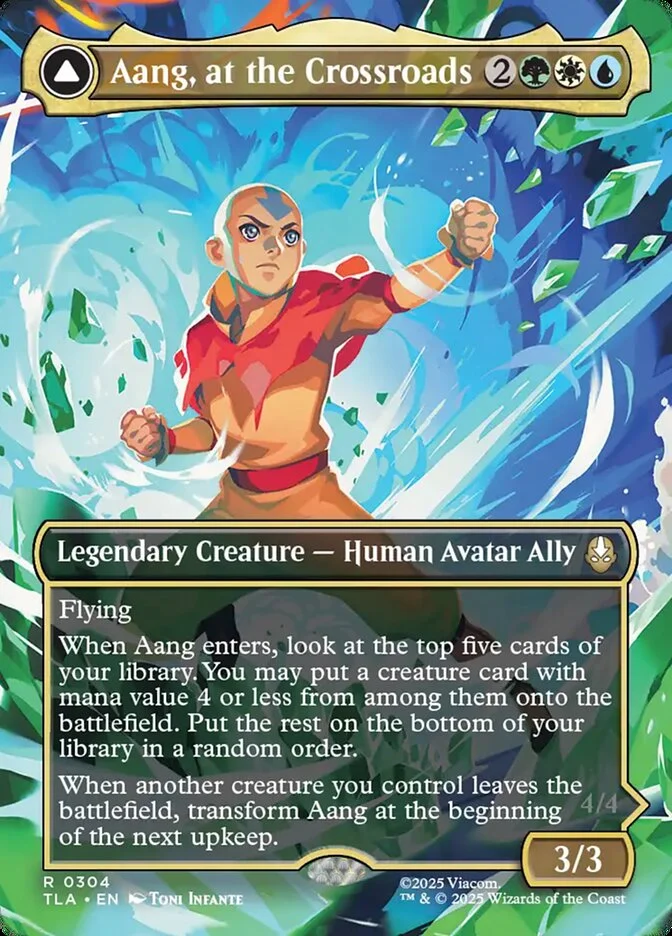 Aang, at the Crossroads (Avatar: The Last Airbender) - Magic: The Gathering in TCG Land México