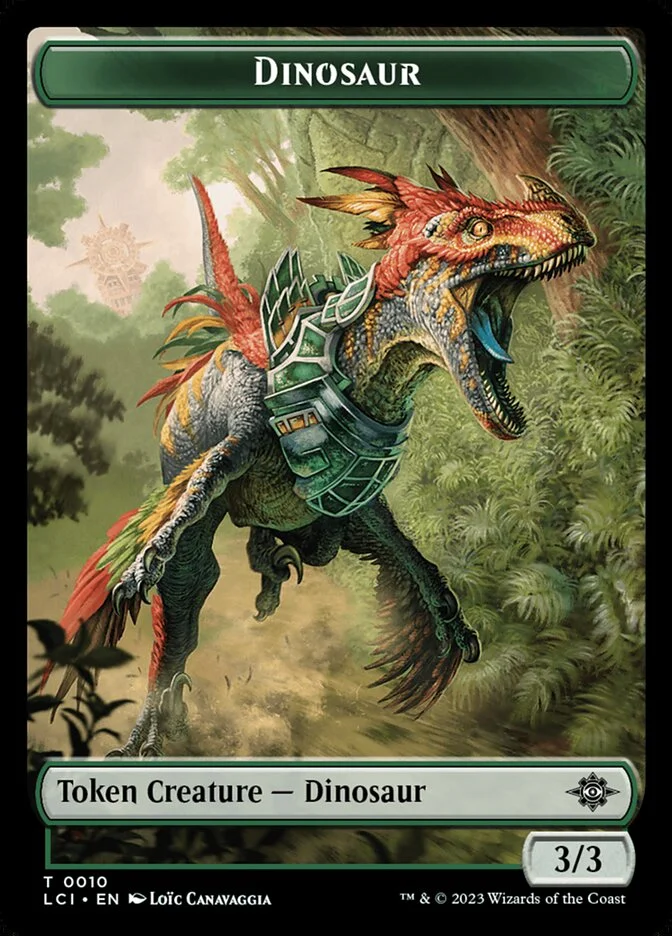 Dinosaur (The Lost Caverns of Ixalan Tokens) - Magic: The Gathering in TCG Land