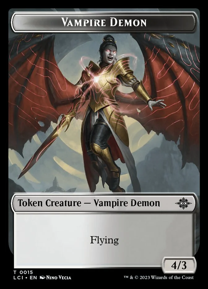 Vampire Demon (The Lost Caverns of Ixalan Tokens) - Magic: The Gathering in TCG Land