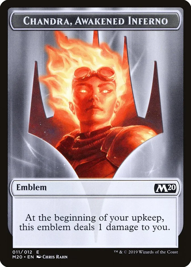 Chandra, Awakened Inferno Emblem (Core Set 2020 Tokens) - Magic: The Gathering in TCG Land México