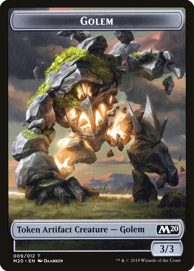 Golem (Core Set 2020 Tokens) - Magic: The Gathering in TCG Land