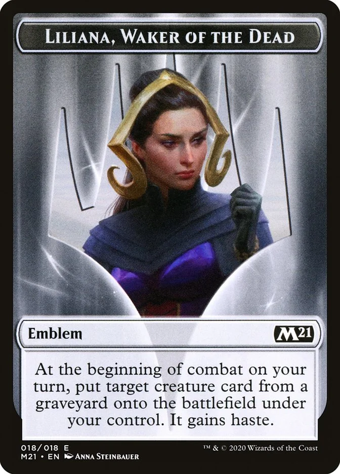Liliana, Waker of the Dead Emblem (Core Set 2021 Tokens) - Magic: The Gathering in TCG Land México