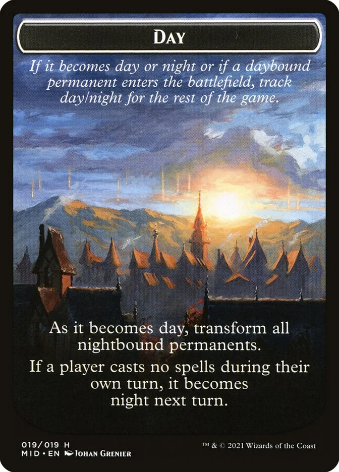 Day (Innistrad: Midnight Hunt Tokens) - Magic: The Gathering in TCG Land