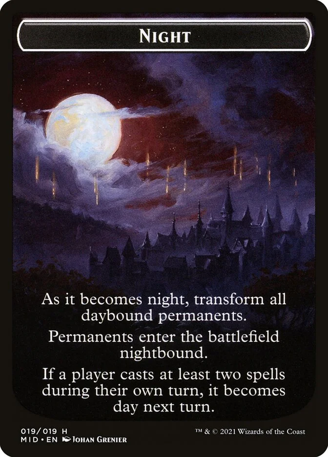 Night (Innistrad: Midnight Hunt Tokens) - Magic: The Gathering in TCG Land